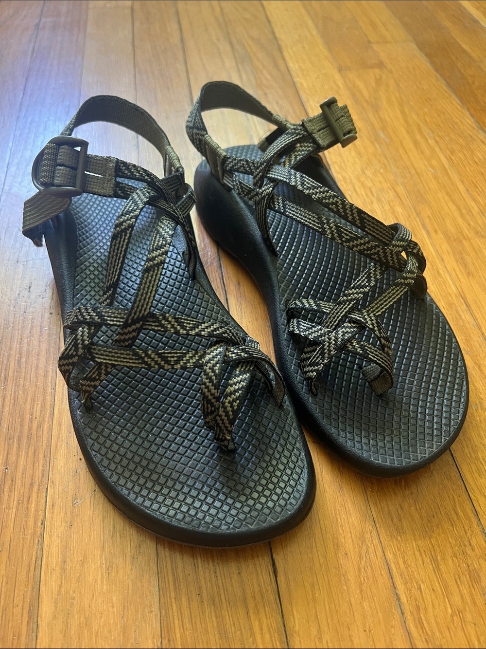 Chaco X2 Z Sandals - Olive and Black Adjustable Straps